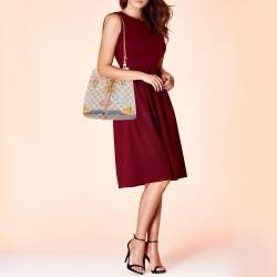 Pre Owned Louis Vuitton Damier Azur Summer Trunks NeoNoe MM Bag