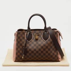 Pre Owned Louis Vuitton Damier Ebene Canvas and Leather Normandy Bag