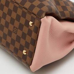 Pre Owned Louis Vuitton Damier Ebene Canvas and Leather Normandy Bag