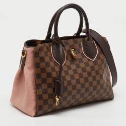 Pre Owned Louis Vuitton Damier Ebene Canvas and Leather Normandy Bag