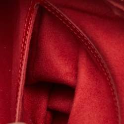 Pre Owned Louis Vuitton Red Epi Leather Soufflot Bag