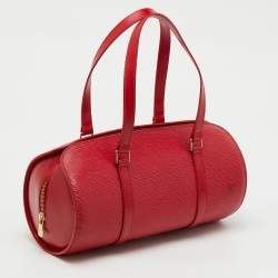 Pre Owned Louis Vuitton Red Epi Leather Soufflot Bag