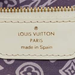 Pre Owned Louis Vuitton Limited Edition Lilac Tahitienne Cabas PM Bag
