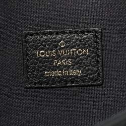 Pre Owned Louis Vuitton Black Monogram Empreinte Leather Pochette Felicie Bag