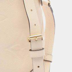 Pre Owned Louis Vuitton Beige Brown Monogram Empreinte Trianon PM