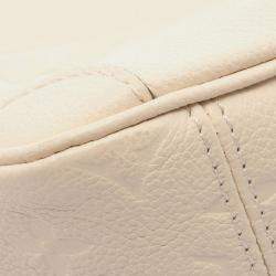 Pre Owned Louis Vuitton Beige Brown Monogram Empreinte Trianon PM