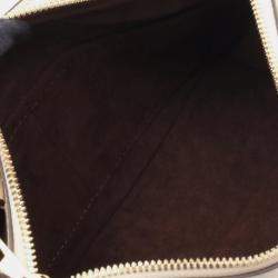 Pre Owned Louis Vuitton Beige Brown Monogram Empreinte Trianon PM
