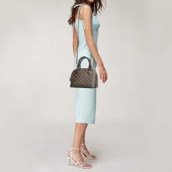 Pre Owned Louis Vuitton Damier Ebene Canvas Alma BB Bag