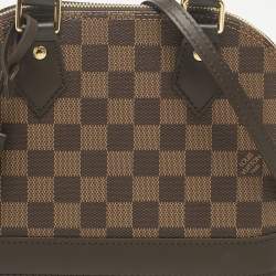 Pre Owned Louis Vuitton Damier Ebene Canvas Alma BB Bag
