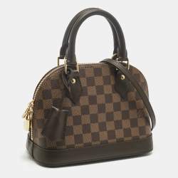 Pre Owned Louis Vuitton Damier Ebene Canvas Alma BB Bag