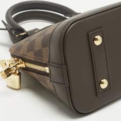 Pre Owned Louis Vuitton Damier Ebene Canvas Alma BB Bag