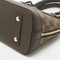Pre Owned Louis Vuitton Damier Ebene Canvas Alma BB Bag