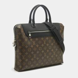 Pre Owned Louis Vuitton Monogram Macassar Canvas Porte-Documents Jour Bag