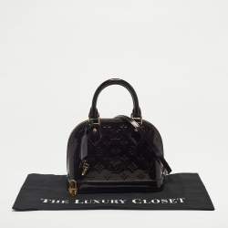 Pre Owned Louis Vuitton Amarante Monogram Vernis Alma BB Bag