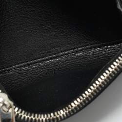 Pre Owned Louis Vuitton Black Mahina Leather Iris Compact Wallet