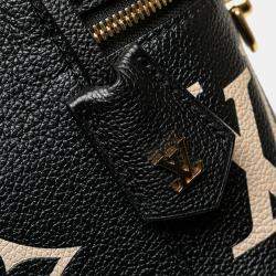 Pre Owned Louis Vuitton Black Bicolor Monogram Giant Empreinte Vanity PM