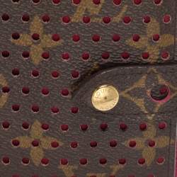 Pre Owned Louis Vuitton Monogram Perforated Canvas Limited Edition Wallet