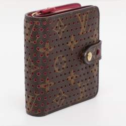 Pre Owned Louis Vuitton Monogram Perforated Canvas Limited Edition Wallet