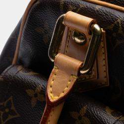 Pre Owned Louis Vuitton Brown Monogram Manhattan PM