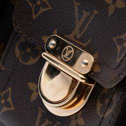 Pre Owned Louis Vuitton Brown Monogram Manhattan PM