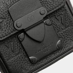 Pre Owned Louis Vuitton Black Monogram Taurillon Pico S Lock
