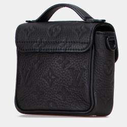 Pre Owned Louis Vuitton Black Monogram Taurillon Pico S Lock