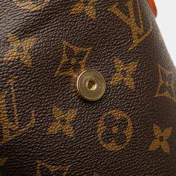 Pre Owned Louis Vuitton Brown Monogram Fold Me Pouch