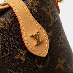 Pre Owned Louis Vuitton Brown Monogram Fold Me Pouch
