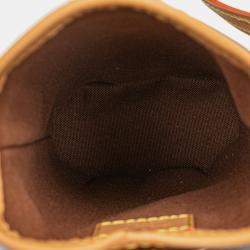 Pre Owned Louis Vuitton Brown Monogram Fold Me Pouch
