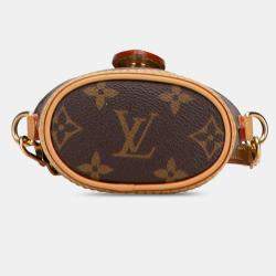 Pre Owned Louis Vuitton Brown Monogram Fold Me Pouch