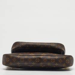 Pre Owned Louis Vuitton Kaki Monogram Canvas Multi Pochette Accessoires Bag