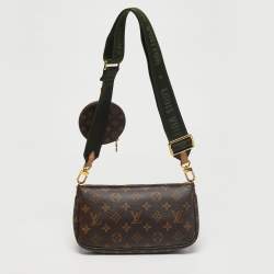 Pre Owned Louis Vuitton Kaki Monogram Canvas Multi Pochette Accessoires Bag