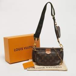 Pre Owned Louis Vuitton Kaki Monogram Canvas Multi Pochette Accessoires Bag