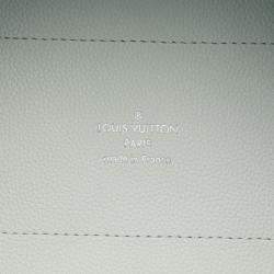 Pre Owned Louis Vuitton White Monogram Mahina Hina PM