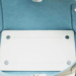 Pre Owned Louis Vuitton White Monogram Mahina Hina PM