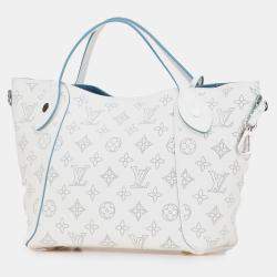 Pre Owned Louis Vuitton White Monogram Mahina Hina PM