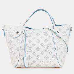 Pre Owned Louis Vuitton White Monogram Mahina Hina PM