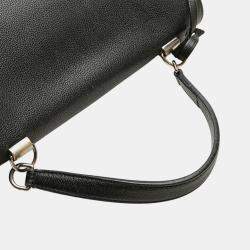 Pre Owned Louis Vuitton Black Leather Lockme II