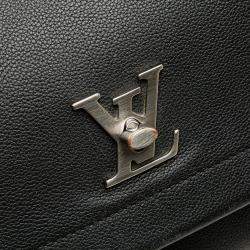 Pre Owned Louis Vuitton Black Leather Lockme II