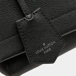 Pre Owned Louis Vuitton Black Leather Lockme II
