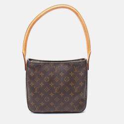 Pre Owned Louis Vuitton Looping MM Brown Monogram Canvas Shoulder Bag