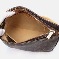 Pre Owned Louis Vuitton Looping MM Brown Monogram Canvas Shoulder Bag