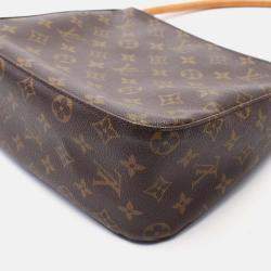 Pre Owned Louis Vuitton Looping MM Brown Monogram Canvas Shoulder Bag