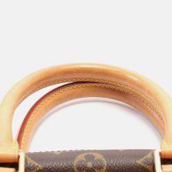 Pre Owned Louis Vuitton Deauville Brown Monogram Canvas and Leather Shoulder Bag