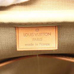 Pre Owned Louis Vuitton Deauville Brown Monogram Canvas and Leather Shoulder Bag