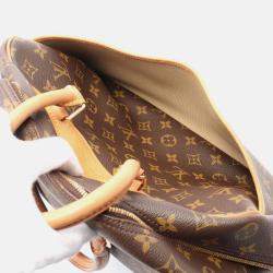 Pre Owned Louis Vuitton Deauville Brown Monogram Canvas and Leather Shoulder Bag