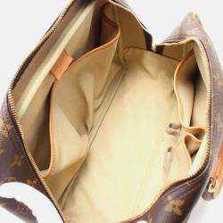 Pre Owned Louis Vuitton Deauville Brown Monogram Canvas and Leather Shoulder Bag