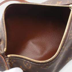 Pre Owned Louis Vuitton Papillon Brown Canvas Satchel Bag
