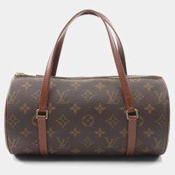 Pre Owned Louis Vuitton Papillon Brown Canvas Satchel Bag