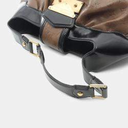 Pre Owned Louis Vuitton Polly Brown/Black Monogram Cuir Embossé Hobo Bag